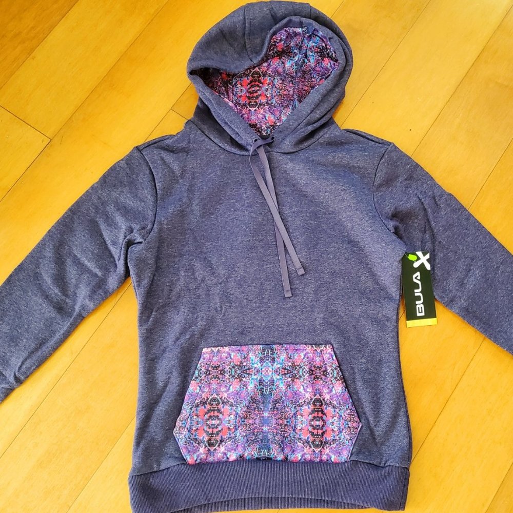 Blueberry Trippy Sweetshirt, XS